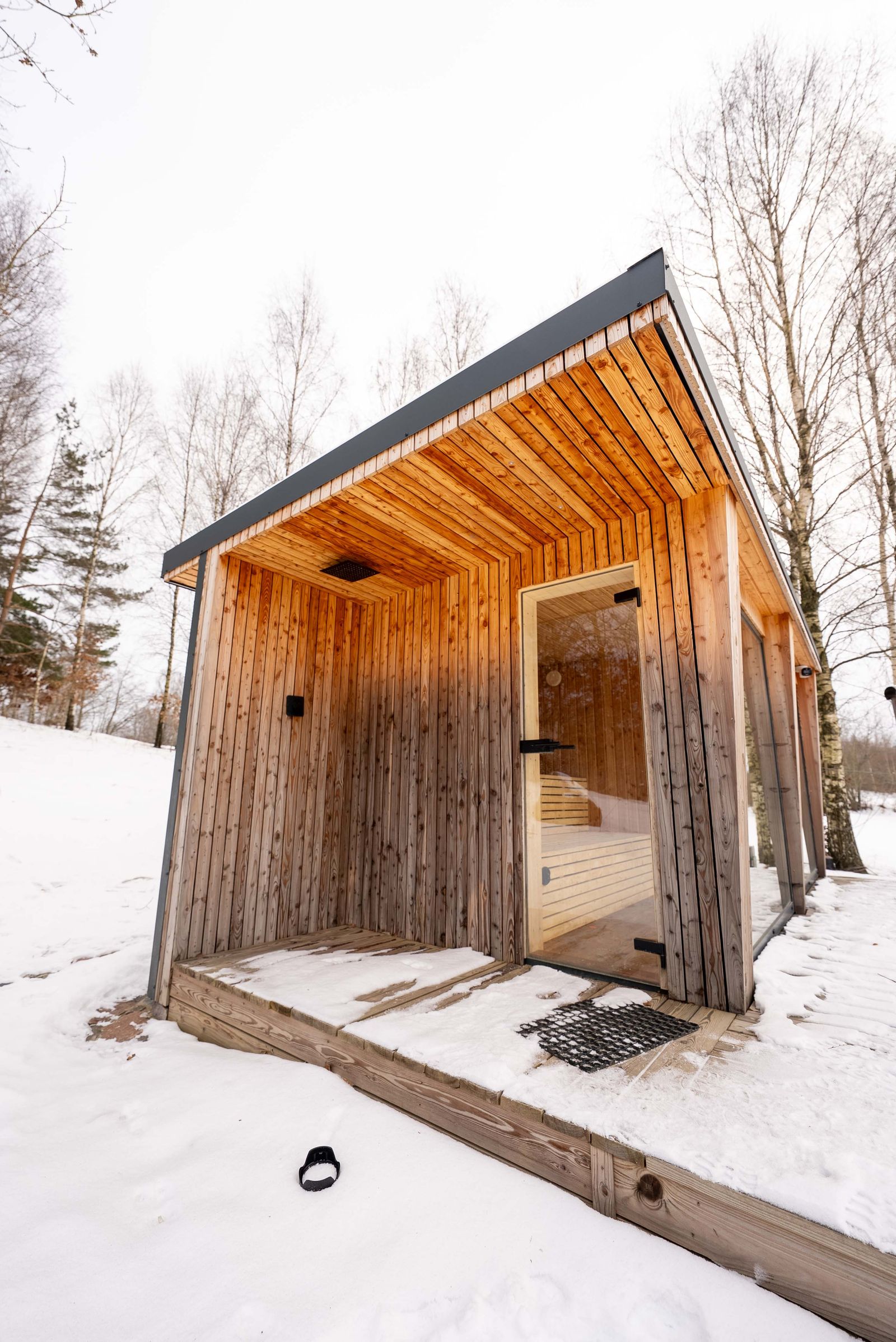 Sauna ogrodowa 240x575 z prysznicem - zdjęcie 3