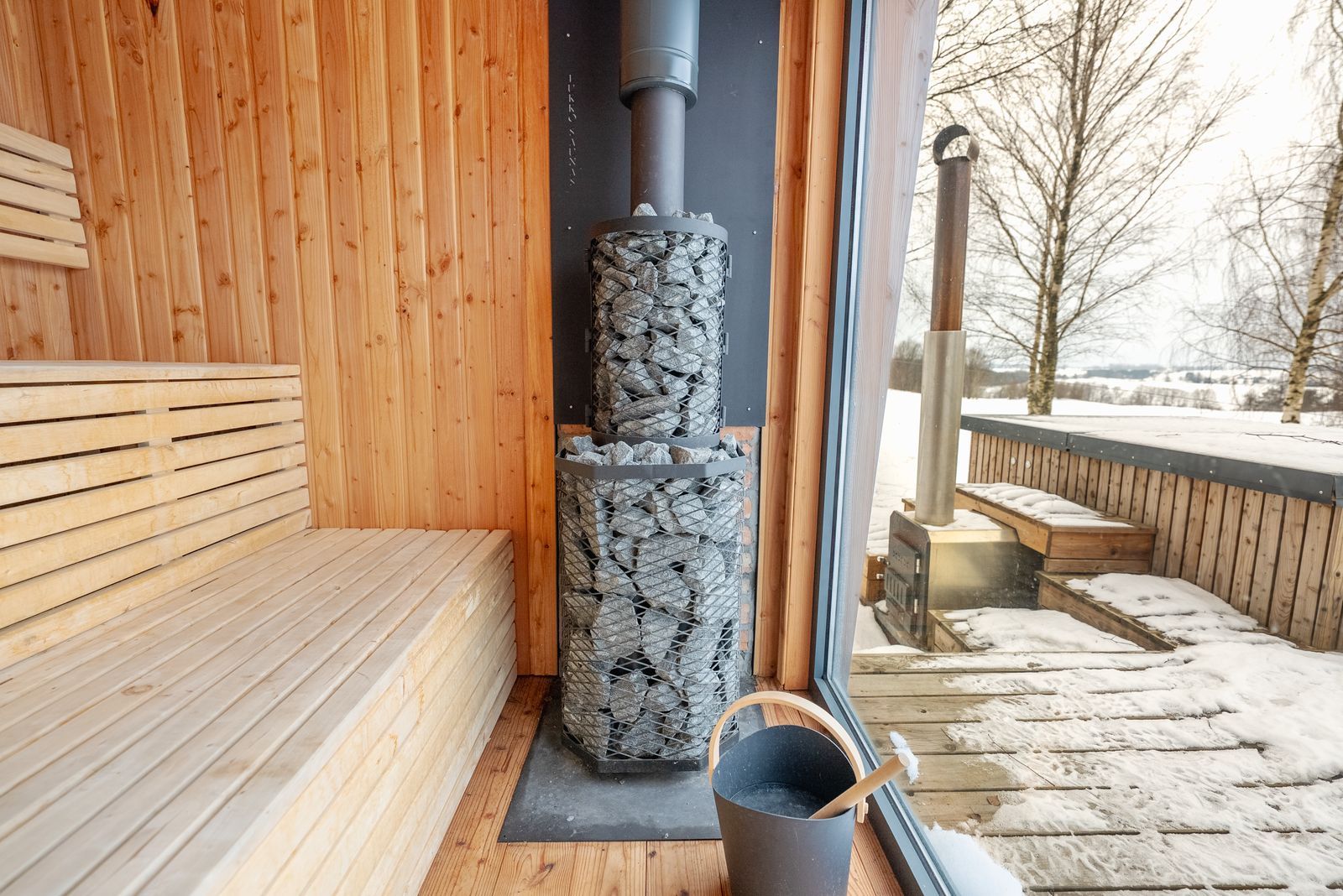 Sauna ogrodowa 240x575 z prysznicem - zdjęcie 7