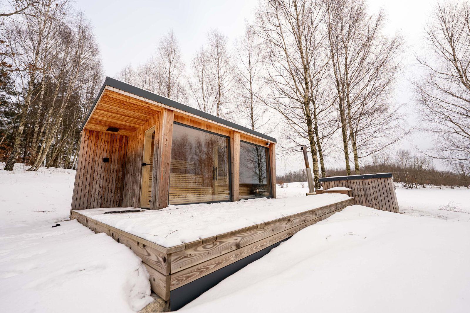 Sauna ogrodowa 240x575 z prysznicem - zdjęcie 9