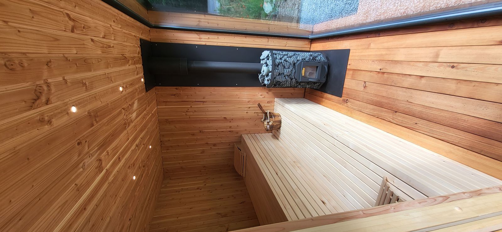 Sauna ogrodowa 240x460 z pomieszczeniem relaksu - zdjęcie 3