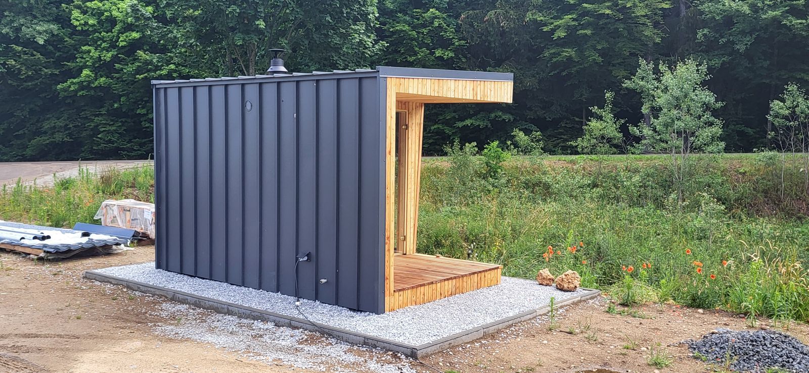 Sauna ogrodowa 240x460 z pomieszczeniem relaksu - zdjęcie 4