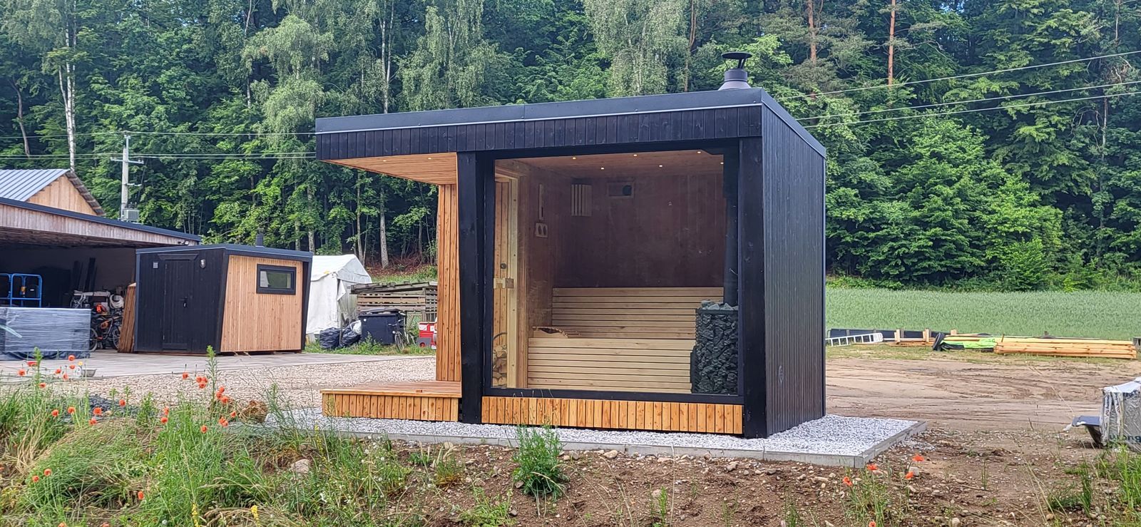 Sauna ogrodowa 240x460 z pomieszczeniem relaksu - zdjęcie 5
